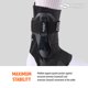 thumbnail image 5 of Tobillera Shock Doctor L3 ZR negra derecha L, 5 of 7