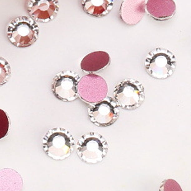 Cristales de uñas con parte trasera plana, cristales de cristal para manualidades y disfraces de baile.