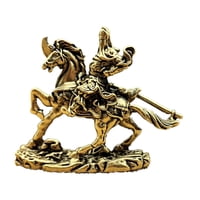 Magideal - Mini Guan Gong Estatua, Ornamento Guerrero Tallado Escultura, Accesorios, Meditación Artesanía Decorativo Estatuilla, Para Escritorio Coche