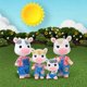 thumbnail image 2 of Toy Sunny Days Entertainment Honey Bee Acres Cloverberrys Cow Family con 4 muñecos flocados en miniatura, juego de simulación para niños, 2 of 3