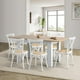 thumbnail image 3 of Pack 4 Silla Crossback Blanca | Madera Ratán | Diseño Clásico, 3 of 6