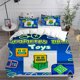 thumbnail image 1 of v2592 Bed Sheets Geometry Dash Bedding Sets Comforter Quilt Bed Cover Duvet Cover Pillow Case - Pieces Sets Bedroom Decoration Home Supplies 3-Piece Bedding Set (1 Duvet Cover + 2 Pillow Shams) Bed Sh, 1 of 5