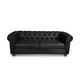 thumbnail image 2 of Sofa Florencia 3 Cuerpos Cuero Colorado Negro, 2 of 5