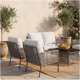 thumbnail image 5 of Juego De Terraza Leonora 4 Piezas Sofá 2 Sillones Mesa Ratán, 5 of 8