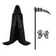 thumbnail image 2 of Conjunto De Disfraces De Halloween Grim Reaper Capa Con Capucha Para Mascarada, 2 of 2