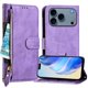 thumbnail image 1 of Funda Billetera Cremallera para iPhone 17 Pro Max con Porta Tarjetas, Soporte y Correa Morado, 1 of 5