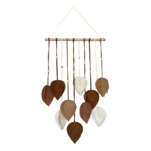 Magideal - Macramé Para Colgar En La Pared, Decoración De Pared, Telón De Fondo, Tapiz Tejido De Algodón, Tapiz Bohemio, Macramé Para Regalos, Inauguración De La Marrón