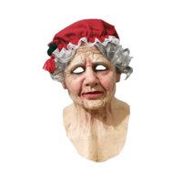 Magideal - Máscara De Látex Navideña Con Sombrero Para Cosplay, Accesorio Realista Para Fiestas De Máscaras, Disfraces Y Festivales De Cumpleaños. Abuela