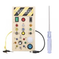 Magideal - Tablero De Actividades De Madera Con, Tablero Sensorial Con Interruptor De Palanca, Habilidades Motoras Finas, Juguetes Montessori Para Regalos, Niños Estilo B