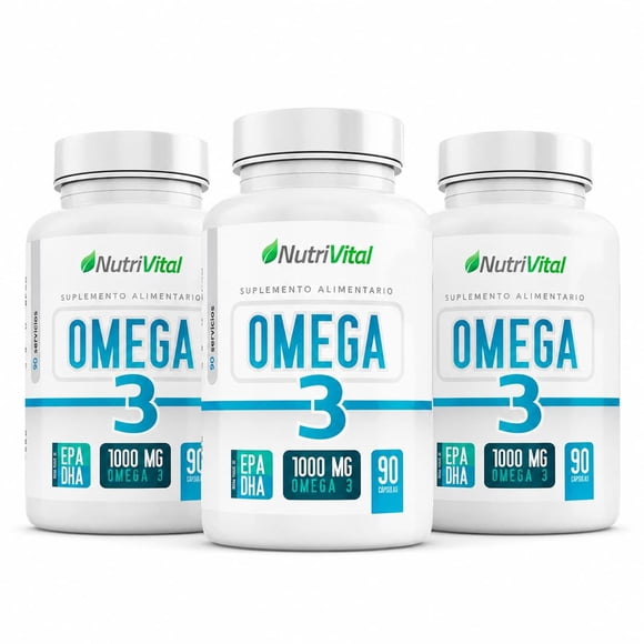 Pack 3 omega 3 1000mg Nutrivital 270 caps