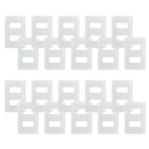 Want - Pack 20 Placas Doble Con Soporte Metálico - Blanco