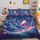 thumbnail image 1 of Christmas Eve Gifts Tree Santa Claus Teen3 Quilt Duvet Cover Set Doona Cover3-Piece Bedding Set, 1 of 5