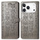 thumbnail image 3 of Funda Cartera FOXDOCK para iPhone 17 Pro Max , Flip PU con Relieve de Gatos y Perros, Tarjetero y Soporte, 3 of 6