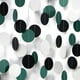 thumbnail image 1 of Guirnalda Panduola de Puntos de Papel 12m Negro Verde Plata, 1 of 3