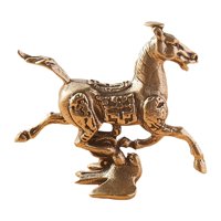Bothyi - Mini Estatua De Animal De Caballo De Latón, Adorno Artístico Para Decoración De Escritorio De Oficina En Casa