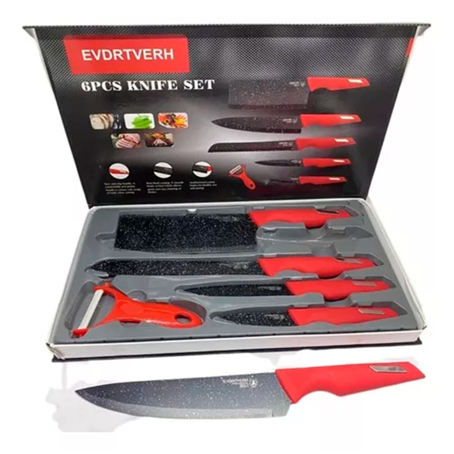 Aventura Store - Set De 6 Cuchillos Profesionales Para Chef Y Cocina