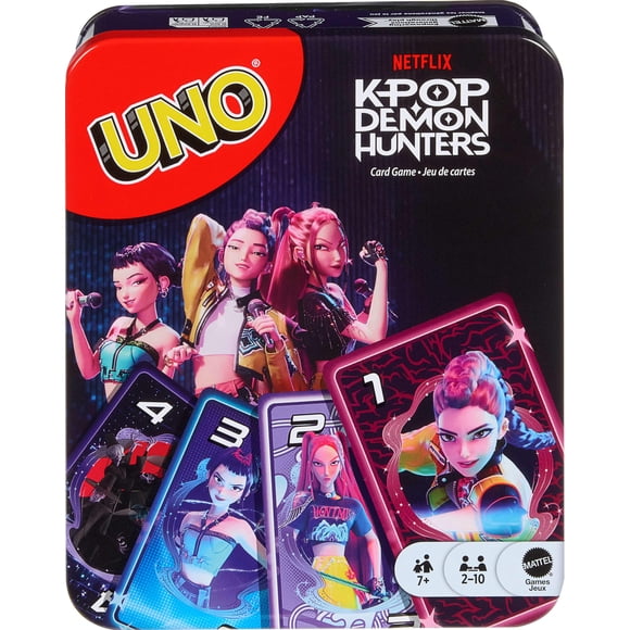 Juego de cartas Mattel Games UNO Netflix K‑pop Demon Hunters