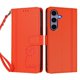 thumbnail image 3 of Funda Cartera Trébol para Samsung Galaxy S24 con Ranuras Tarjetas y Carga Inalámbrica Naranja, 3 of 6