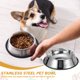 thumbnail image 5 of Cuenco para Perros de Acero Inoxidable Uxcell, Cuenco para Comida y Agua con Base de Silicona Antideslizante, 5 of 7