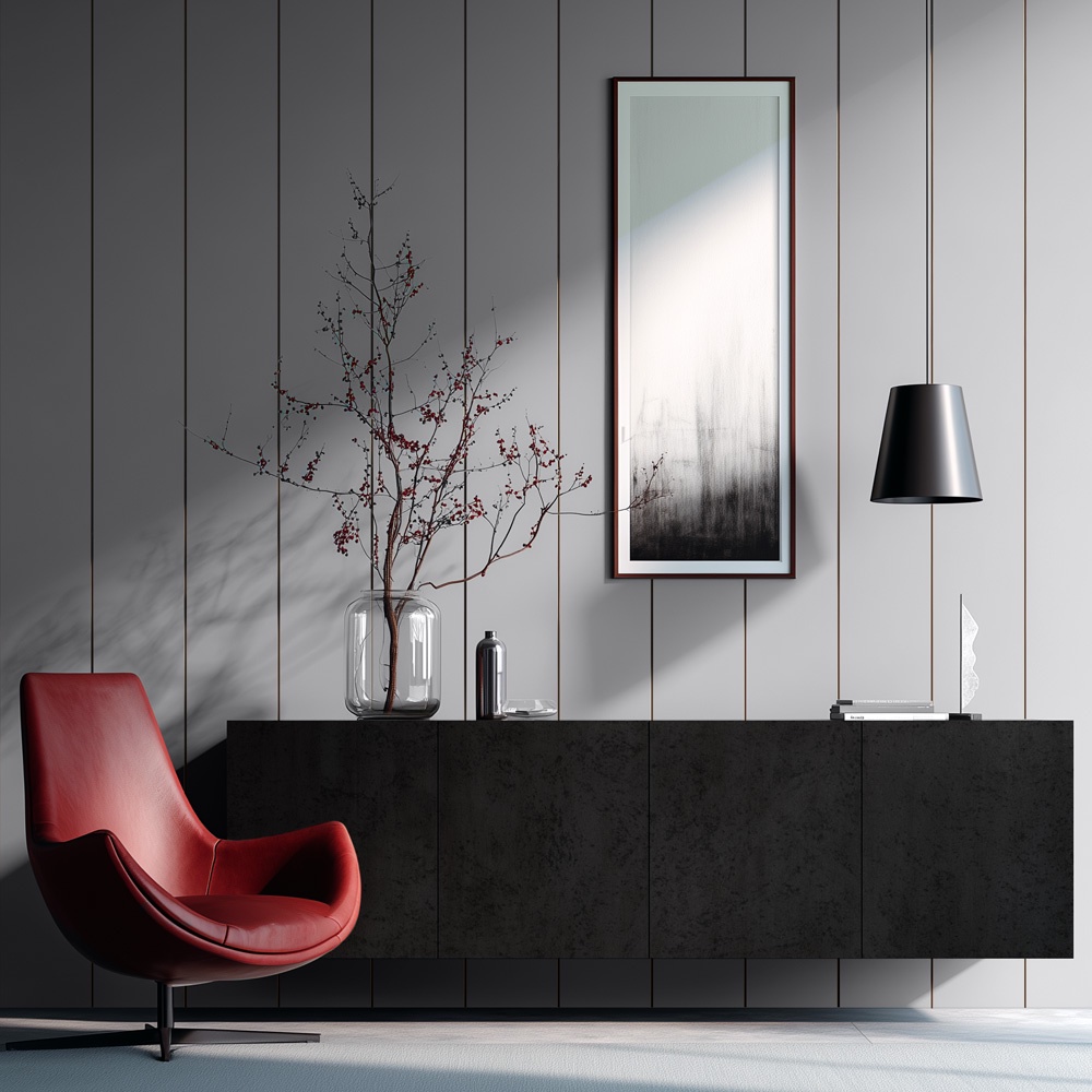 Masisa - Revestimiento Pigmentado Tableado Gris Grafito 12X298X2500