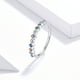thumbnail image 2 of Colorful Zircon Ring - 925 Sterling Silver Jewelry for Summer Vacation and Daily Outfits - Perfect Gift for Girls with Gift Box, 2 of 4
