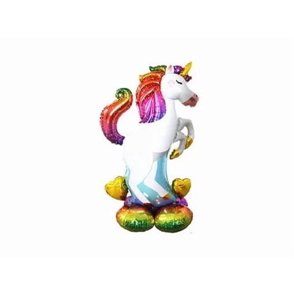 Globo Foil Unicornio Con Base De Globo 127X72Cm