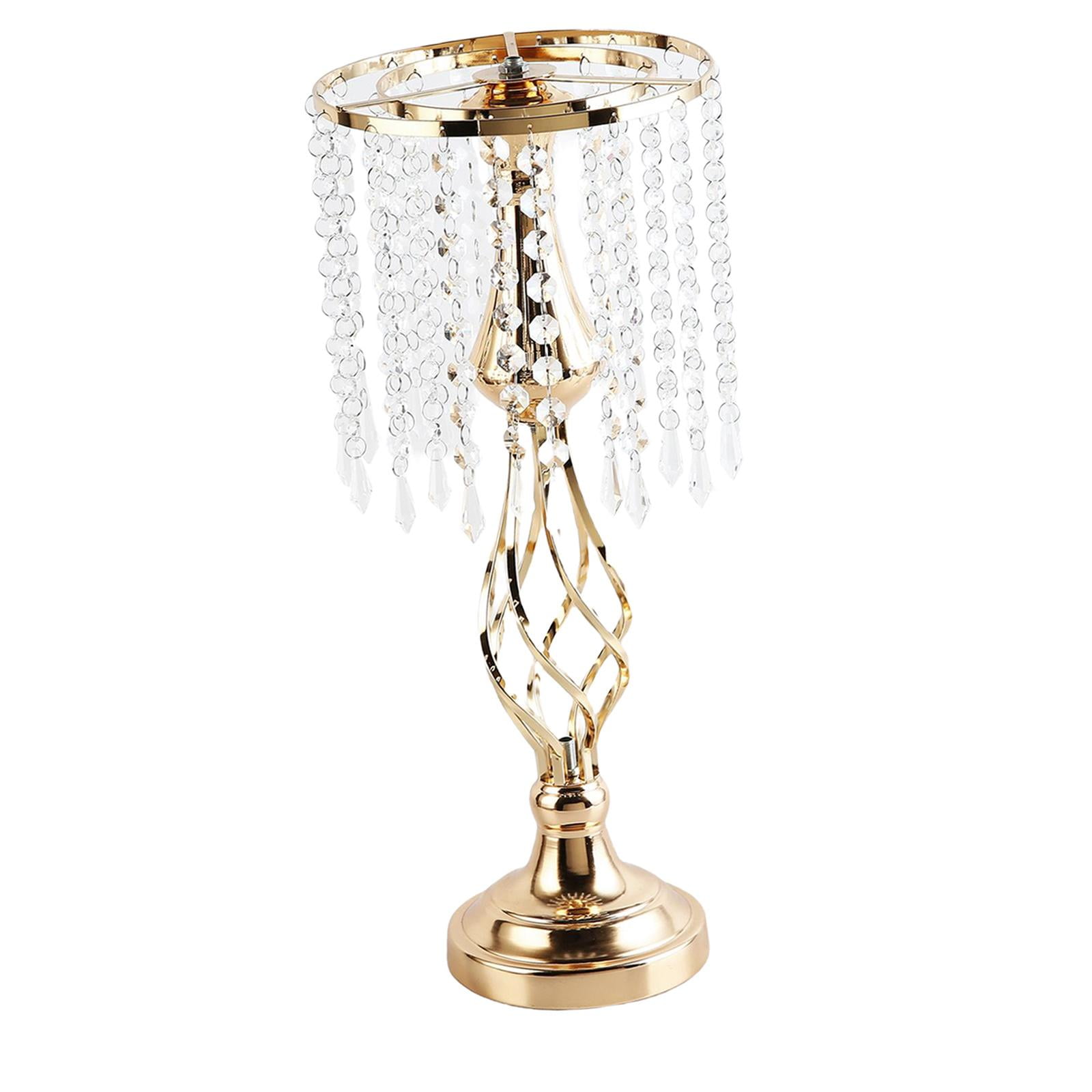 Magideal - Elegante Portavelas Centro De Candelabro Vela Cónica Adorno De Cristal Estatua Portavelas Para La Decoración Del Hotel De Escritorio , Oro Pequeño