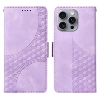 Carcasa Foxdock Iphone 16 Pro Max De Cuero Pu, Diseño Acolchado Clásico, Protección Contra Caídas Y Rayones