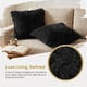 thumbnail image 3 of REGALWOVEN Juego de 2 Fundas de Cojín Decorativas, Fundas de Cojín Suaves y Esponjosas de Doble Cara, Fundas de Almohada de Felpa Negras 18" x 18", 3 of 5