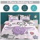 thumbnail image 5 of Kuromi Print Bedding Set Pattern Duvet Cove Set 3 Pieces 1 Quilt Cover And 2 Pillowcases for Women Men Teens, 5 of 5