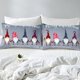 thumbnail image 5 of Xmas Bedding Sets Scandinavian Christmas Santa Gnomes Comforter Cover Snowing Santa Claus Bedding Sets for Kids Boys Girls Romantic Candlelight Quilt Cover 3 Pieces Queen Size, 5 of 5
