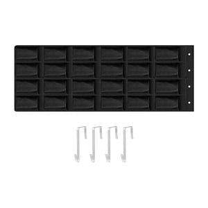 Magideal - Organizador De Zapatos Con Bolsillos Grandes Sobre La Puerta, 24 Bolsillos, Armario, Almacenamiento De Zapatos Colgante, Zapatero Para Accesorios, Jug