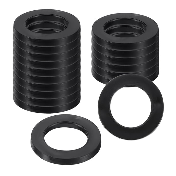 Uxcell 18Pcs Arandelas de Goma, 15/16 OD x 9/16 ID x 0.1" Grosor Arandelas Planas