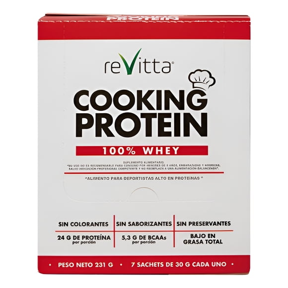7 Sachets Proteina Whey Cooking Protein 30 Grs.