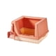 thumbnail image 1 of Caja De Arena Para Gatos, Bandeja De Arena, Lados Altos, Semicerrada, Ahorro De Espacio, Antisalpicaduras, Naranja S, 1 of 5