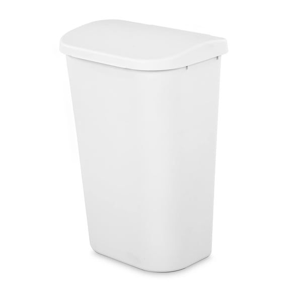 Basurero Sterilite 10758006 con tapa elevable de 42,7 L, color blanco