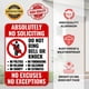thumbnail image 3 of Cartel Venicor No Soliciting de aluminio, 10 x 7 pulgadas, 3 of 3