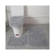 thumbnail image 1 of Set Alfombra Baño Antideslizante Peludo 3 Pcs Gris, 1 of 2
