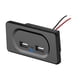 thumbnail image 1 of Panel De Enchufe De Cargador USB Dual Rápido Para Camión De Motocicleta ATV Boat Car RV 4.8A, 1 of 5