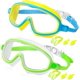 thumbnail image 1 of Gafas natación niños nuevas visión amplia antivaho anti-UV piscina 3-14 años, 1 of 6
