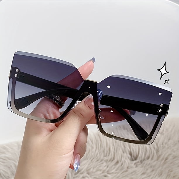 Stylish Semi-Rimless Fashion Sunglasses for Women & Men - UV400 Protection for Beach, Driving & More!
