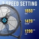 thumbnail image 3 of Ventilador de suelo Tornado, 30 cm, alta velocidad, 3 velocidades, negro, 3 of 7