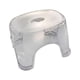 thumbnail image 4 of Taburete de acrílico para baño, taburete para cambiar zapatos, reposapiés transparente, ligero, estable, pequeño banco de ducha, asiento portátil para, 4 of 5