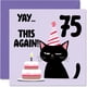 thumbnail image 1 of Tarjeta de felicitación Stuff4 para 75 cumpleaños, ¡Yay This Again! 5.7 pulgadas, 1 of 7