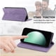thumbnail image 4 of Funda tipo cartera con bloqueo RFID para Google Pixel 10A Con tapa abatible, portatarjetas, cierre magnético, TPU y soporte Morado, 4 of 6