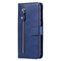 Gangxun - Funda Con Cremallera Para Xiaomi Poco X3/X3 Pro 5G, Carcasa Cartera De Cuero Pu Con Soporte Y Tarjetero