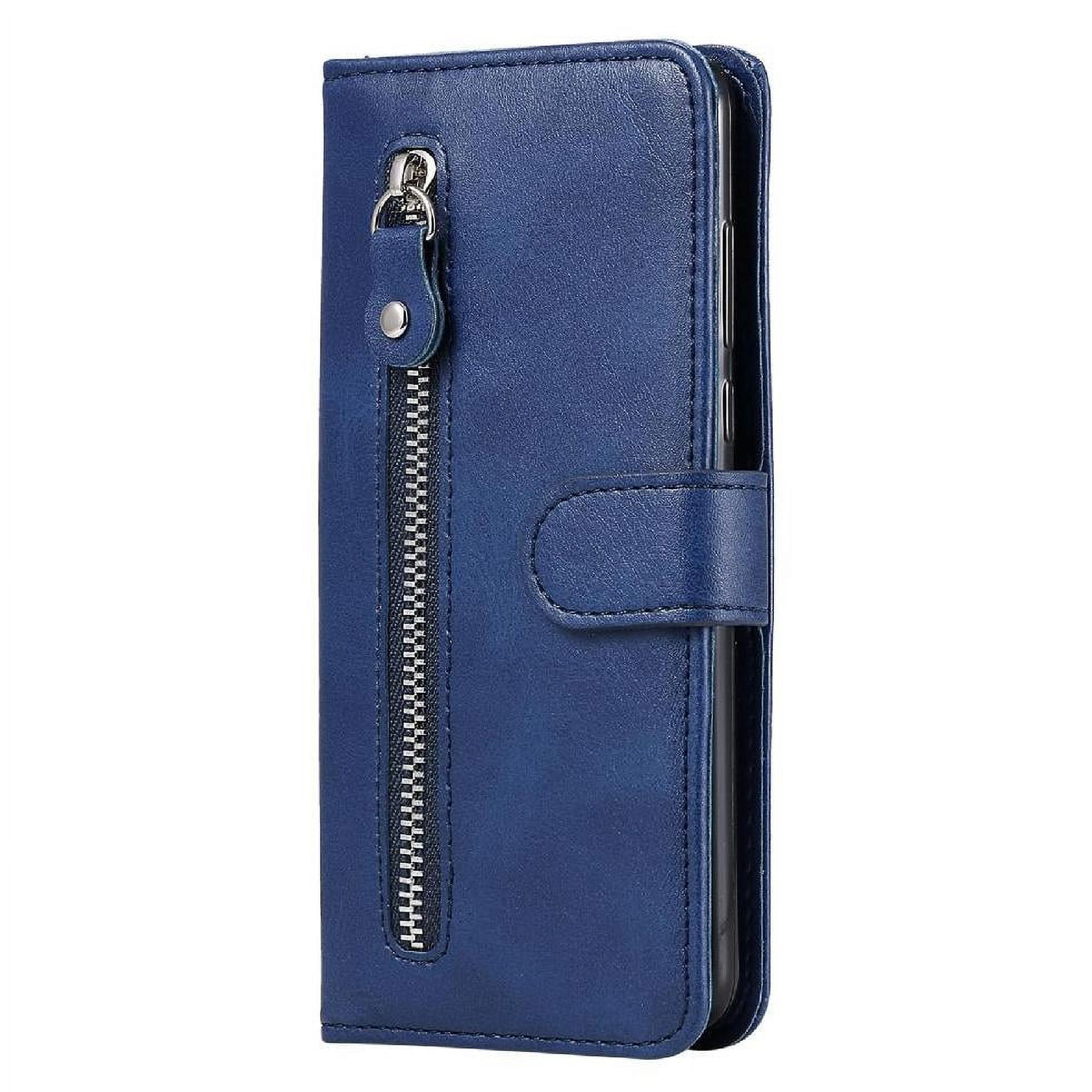 Gangxun - Funda Con Cremallera Para Xiaomi Poco X3/x3 Pro 5g, Carcasa Cartera De Cuero Pu Con Soporte Y Tarjetero