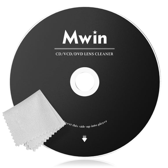 Juego de discos Lens Cleaner Mwin CD Cleaner para reproductor de CD/DVD