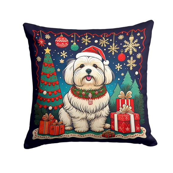Almohada Decorativa Coton De Tulear Christmas