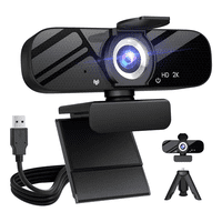 Genérico - Camara Web 2K 1440P Calidad Mac/Windows Con Tripode Negro